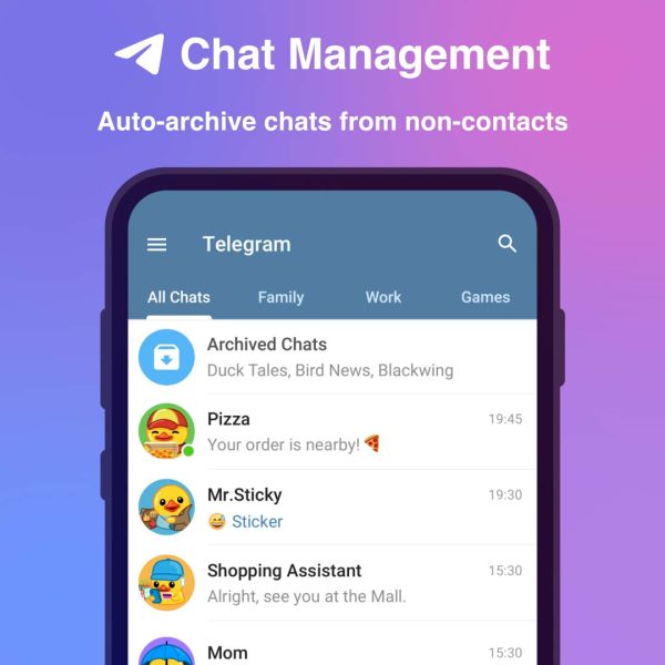 مدیریت بهتر چت‌ها در Telegram Premium
